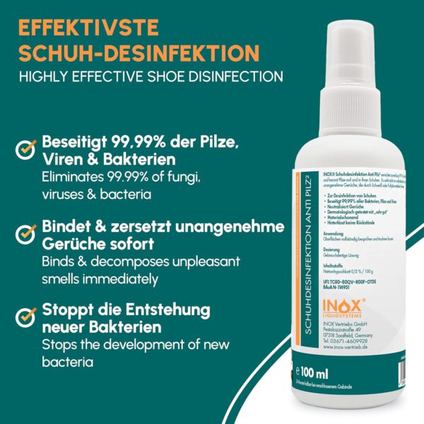 INOX® Schuhdesinfektion - Anti Pilz - Image 3