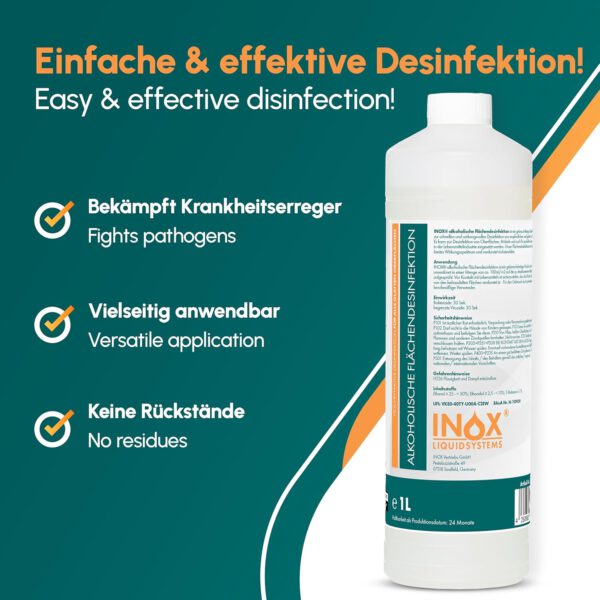 INOX® alkoholische Flächendesinfektion - Image 2