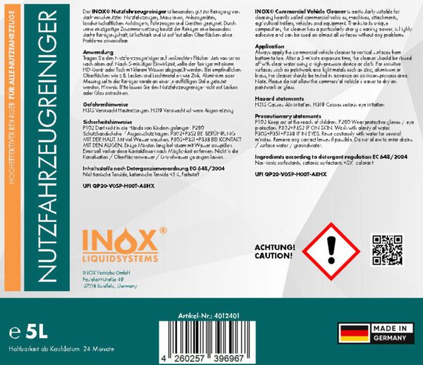 INOX Nutzfahrzeugreiniger IX 3000 – Bild 5